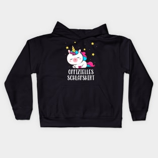 Süßes Einhorn Offizielles Schlafshirt Schlaf Kids Hoodie